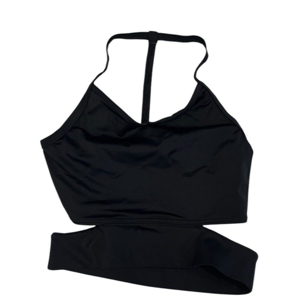 Balera Black T-Back Crop ballet Bralette size SA Small Adult
